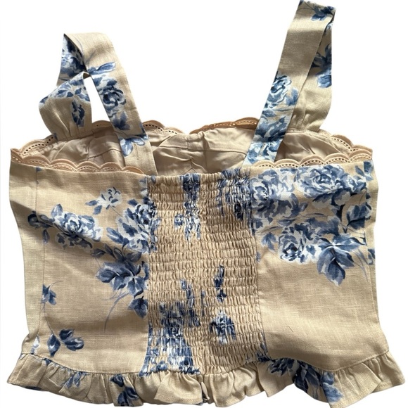 Reformation Anatolia Linen Two Piece Size 2 - Picture 3 of 7